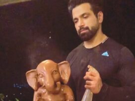 Rithvikk Dhanjani Ganesha Idol