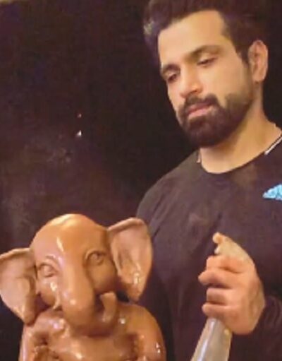 Rithvikk Dhanjani Ganesha Idol