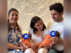 Ruhaanika Dhawan with Divyanka Twins