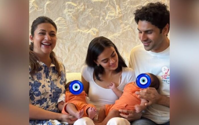 Ruhaanika Dhawan with Divyanka Twins